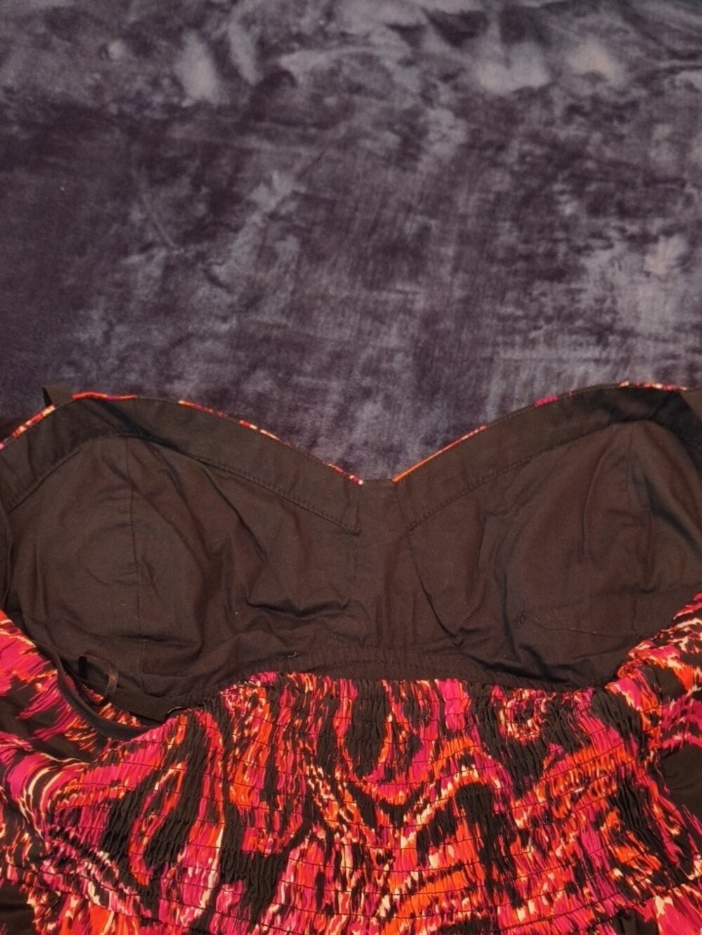 Elle Black Camisole with Pink & Orange Paisley Print - Picture 15 of 15